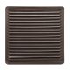 Rejilla Ventilación Empotrar  17x17 cm. Aluminio Marron