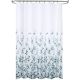 Cortina Ducha Tela Flores 180 x 200 cm. Cortina baño, Cortina Tela Impermeable Con Anillas