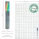 Malla Electrosoldada Galvanizada 25x25 / 1,60 / 100 cm. GD Rollo 25 metros.
