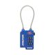 Candado Seguridad Equipaje Tsa 3 Digitos Con Cable Acero. Candado Combinación, Maleta, Viaje, Mochilas, Seguridad