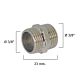 Machones Dobles Cromo      3/8