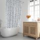 Cortina Ducha Matrix Azul 180x200cm. Impermeable