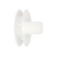 Disco Plastico Compacto Para Persianas. Rodamieto 120x40 mm. Para cintas hasta 20 mm.