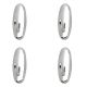 Colgador Oryx  Cromo Pequeño (Blister 4 Unidades) Adhesivo