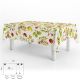 Mantel Hule Rectangular Hojas Otoño Impermeable Antimanchas PVC 140x250 cm.  Recortable Uso Interior y Exterior