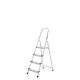 Oryx Escalera Aluminio 4 Peldaños Plegable, Uso doméstico, Antideslizante, Ligera y Resistente