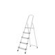 Oryx Escalera Aluminio 5 Peldaños Plegable, Uso doméstico, Antideslizante, Ligera y Resistente