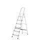 Oryx Escalera Aluminio 6 Peldaños Plegable, Uso doméstico, Antideslizante, Ligera y Resistente